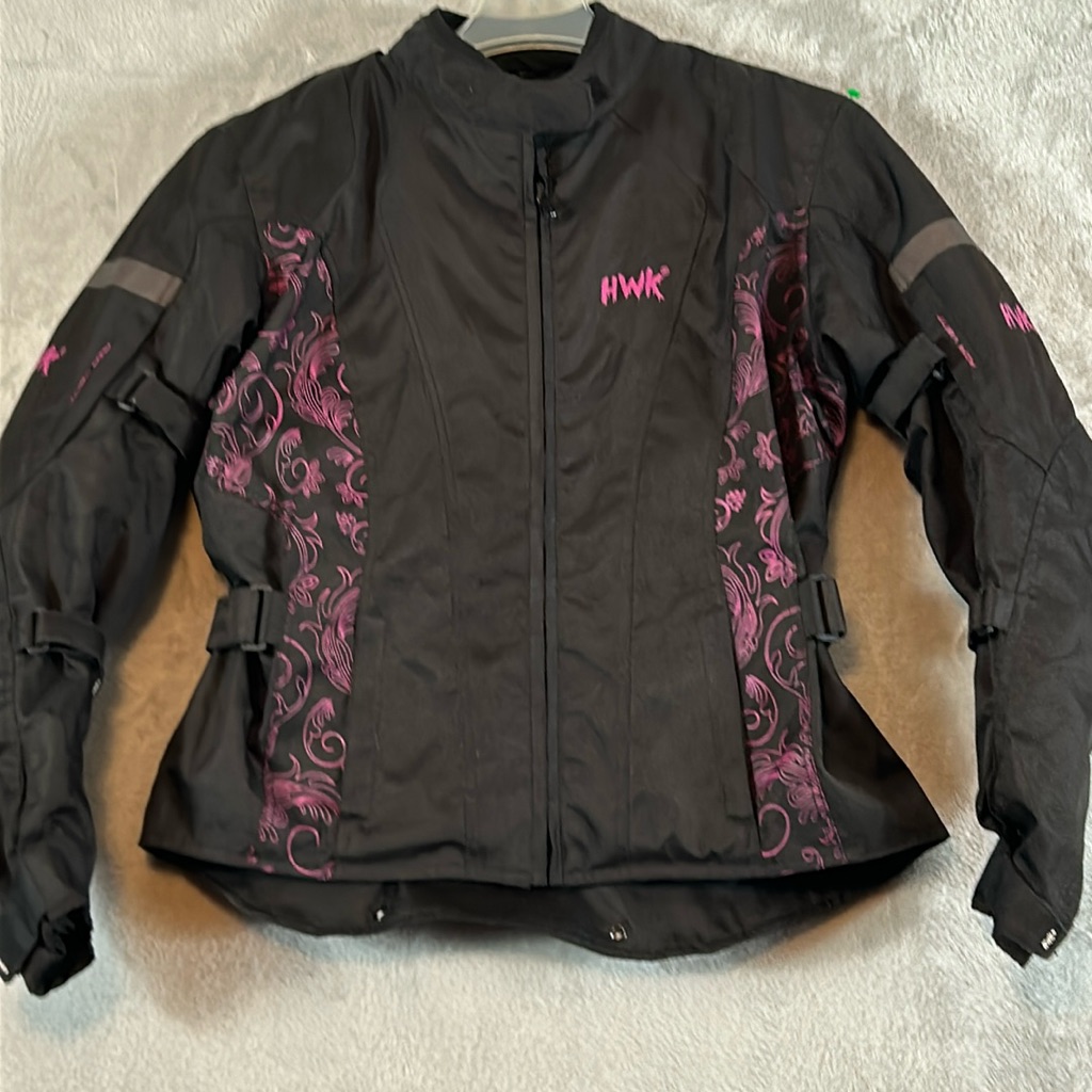 Hwk Motorsports Apparel, Waterproof Motorcycle Jacket Sz Large